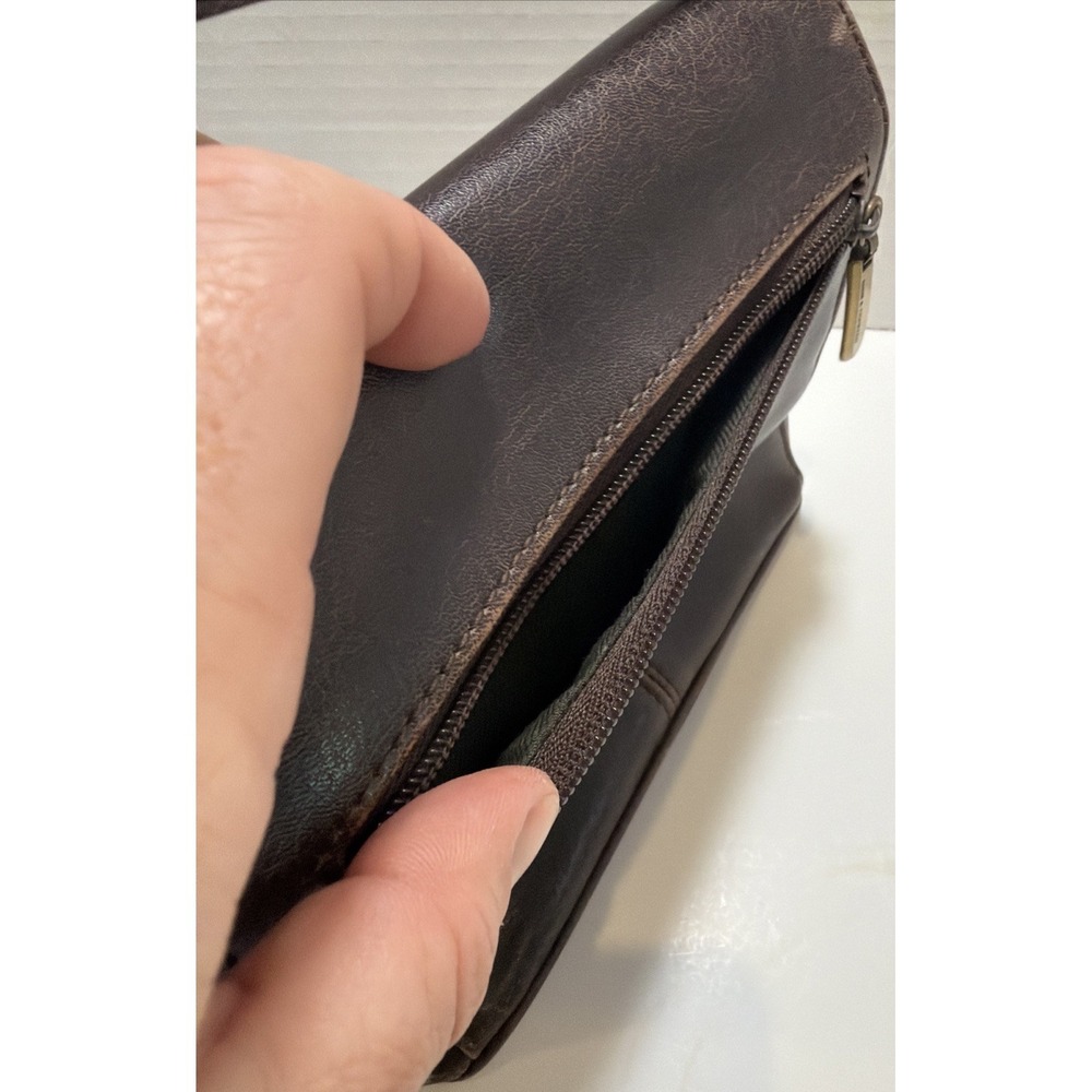 Nine & Company Mini Shoulder Bag Purse Brown Leather Type Small Vintage 90s Bag - Picture 9 of 13